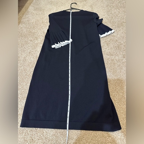 COS Pleated Sleeves Knitted Dress Black Size XS - Picture 12 of 13